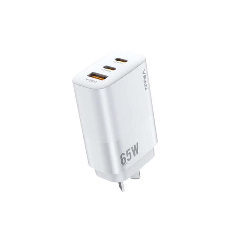 65W ULTRA FAST CHARGER DUAL USB TYPE C & USB A