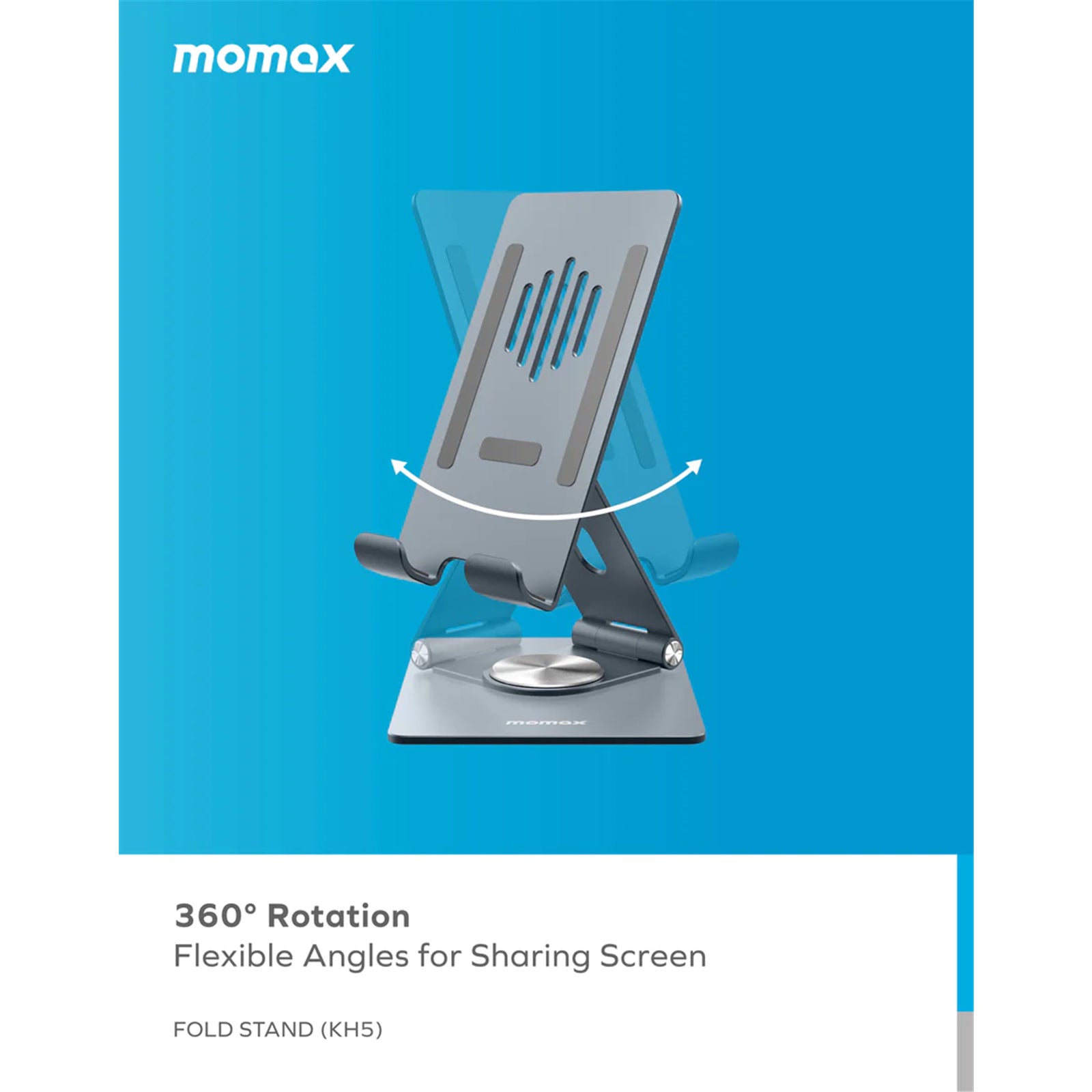 Momax Universal Smartphone / Tablet Stand - Titanium