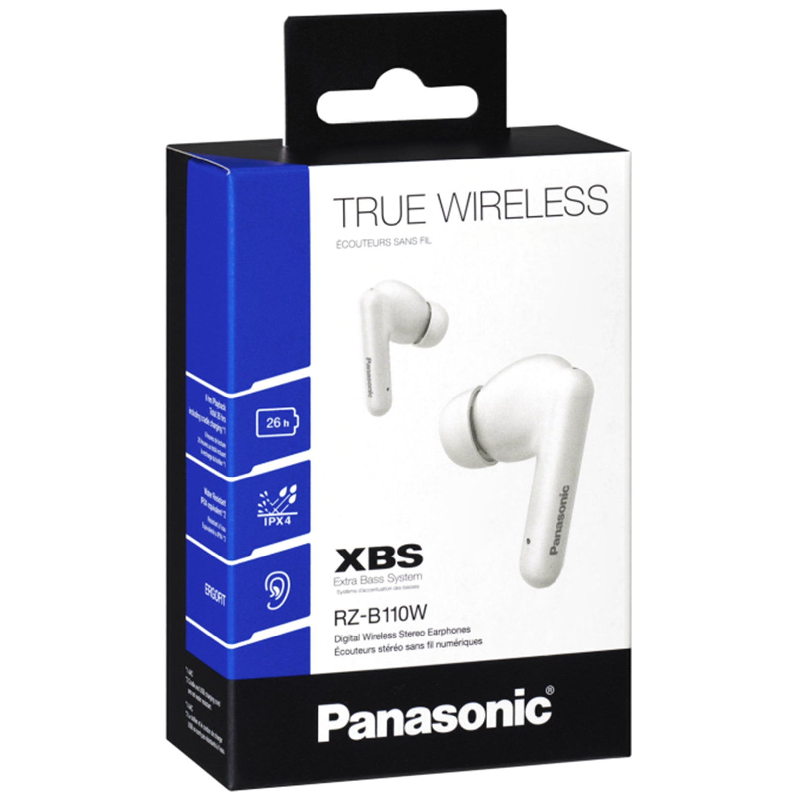 Panasonic RZ-B110W Water Resistant True Wireless Earbuds - White