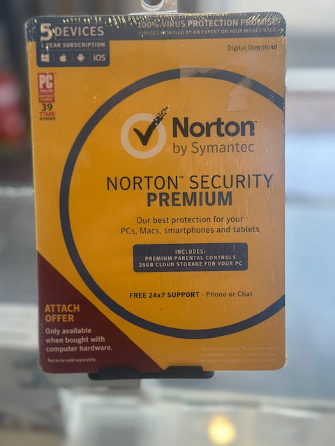 Norton by symantec security premium 5 Device 12 Month Subscription