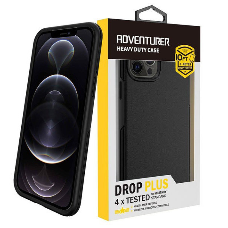 ADVENTURER HEAVY DUTY DROP PLUS CASE FOR IPHONE 14 PLUS 6.7 BLACK ADVENTURER HEAVY DUTY DROP PLUS CASE FOR IPHONE 14 PLUS 6.7 BLACK