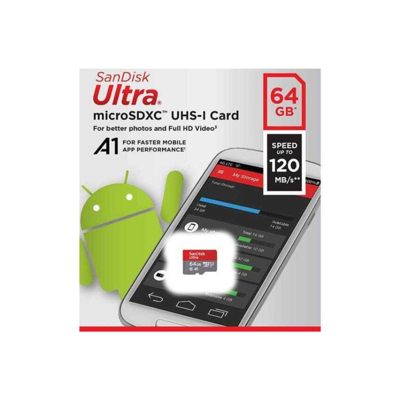 SanDisk Ultra 64GB MicroSD Card
