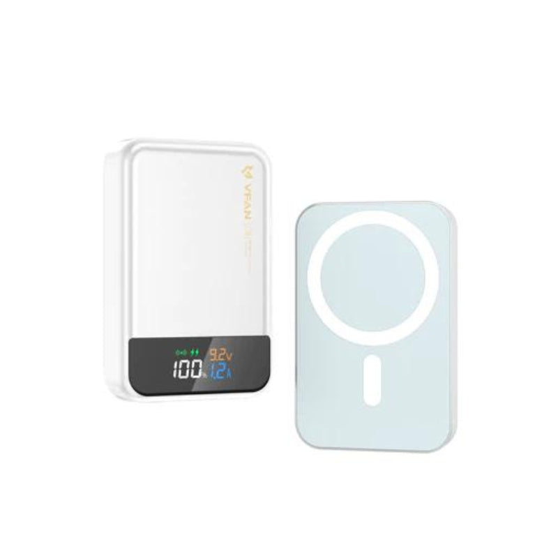 MAGNETIC PD 20W WIRELESS CHARGING POWER BANK WITH LED PERCENTAGE DISPLAY (10000MAH)
